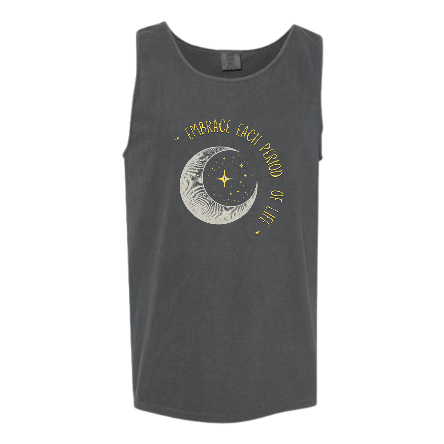Embrace Each Period of Life - Comfort Colors - Unisex Tank - Neutral Colors & Blues