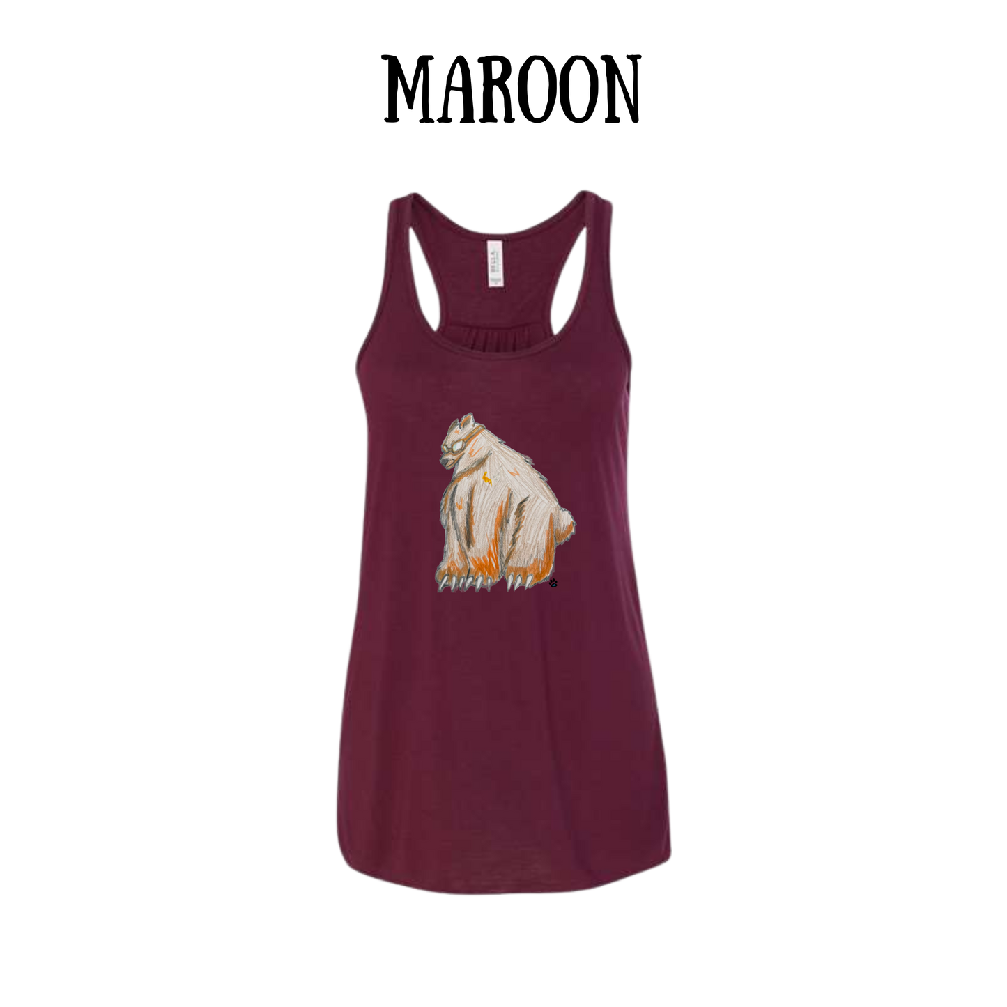 AC - Muscle Bear - Women's Flowy Racerback Tank