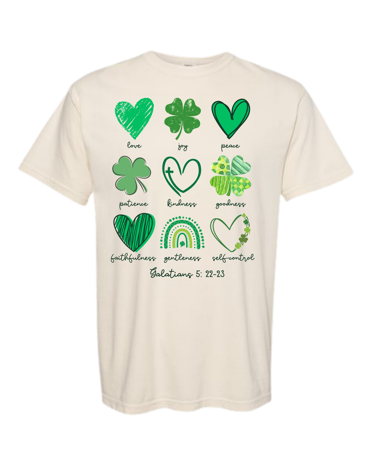 Galatians 5 - St Patrick's Day - Comfort Colors - Heavyweight Unisex Tee - Neutral Colors