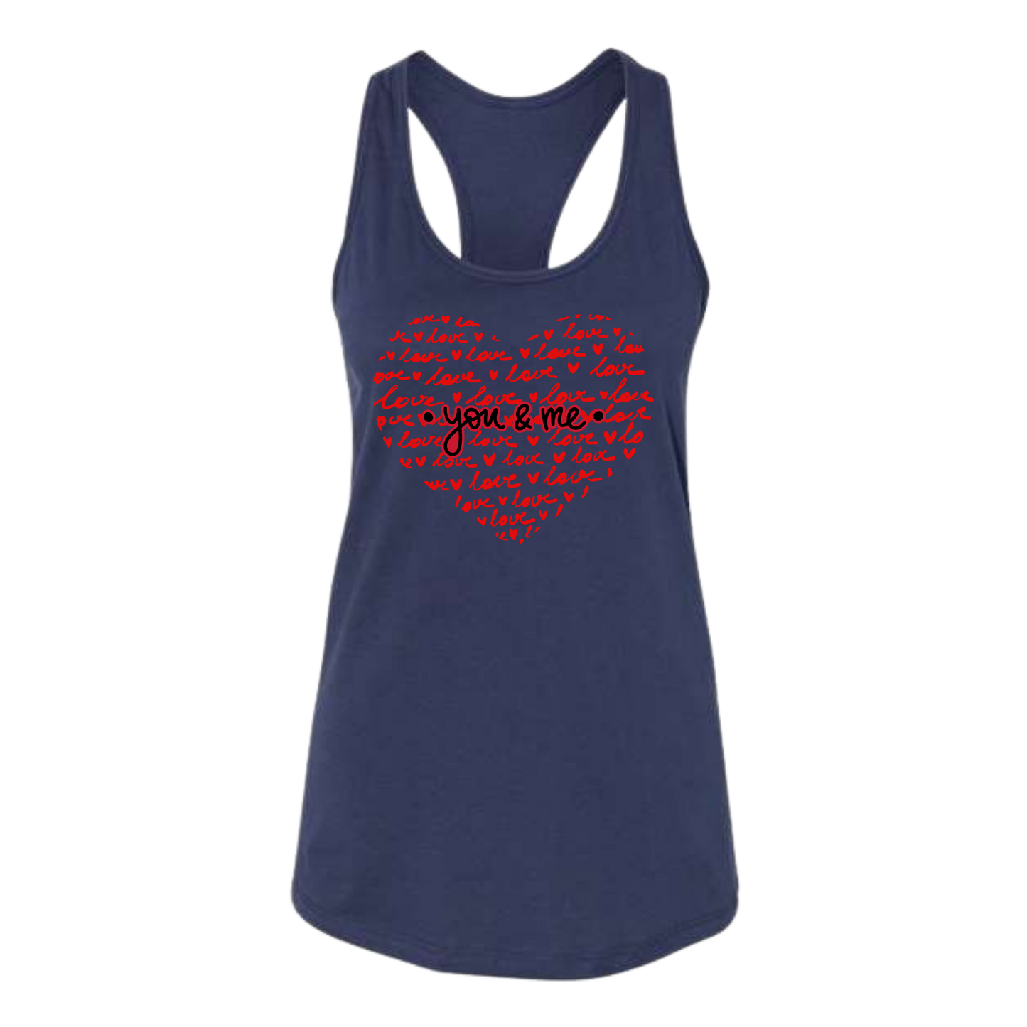 You & Me - Bella+Canvas - Women's Jersey Racerback Tank