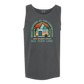 What Happens At The Campground - Comfort Colors - Unisex Tank - Neutral Colors & Blues