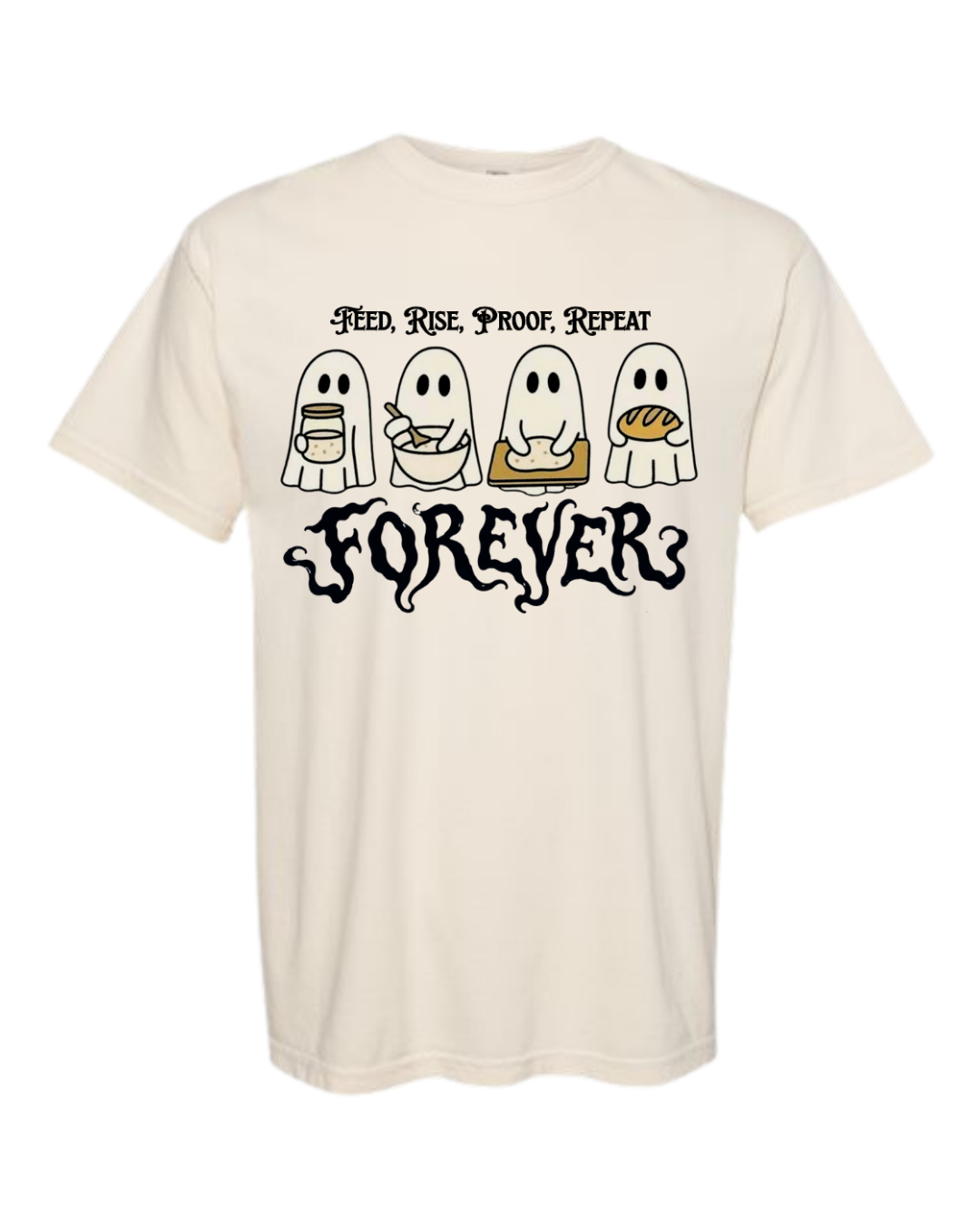 Sourdough Ghosties - Comfort Colors - Heavyweight Unisex Tee - Neutral Colors