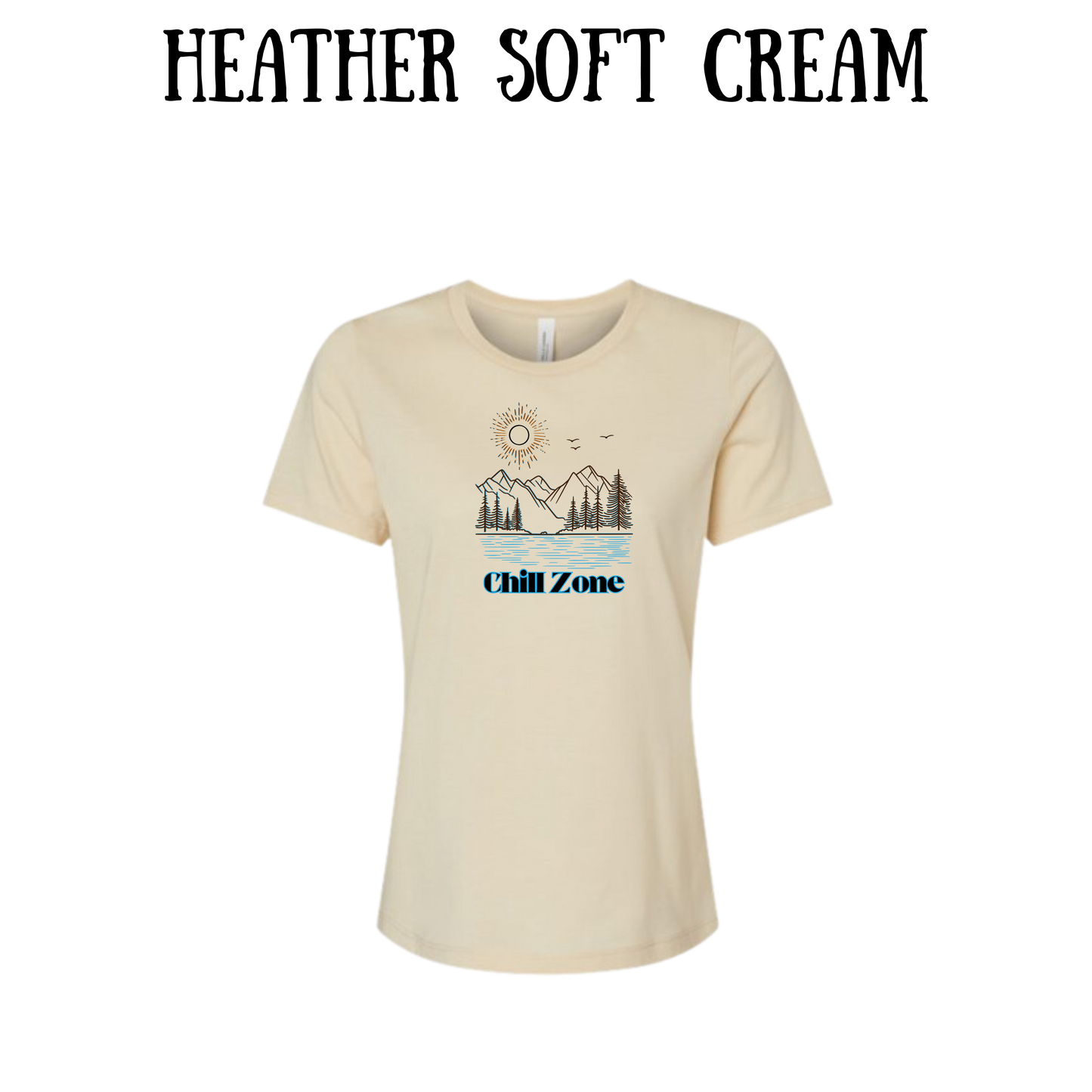 CP - Chill Zone - Women's Relaxed Fit Tee - Neutrals