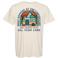 What Happens At The Campground - Comfort Colors - Heavyweight Unisex Tee - Neutral Colors