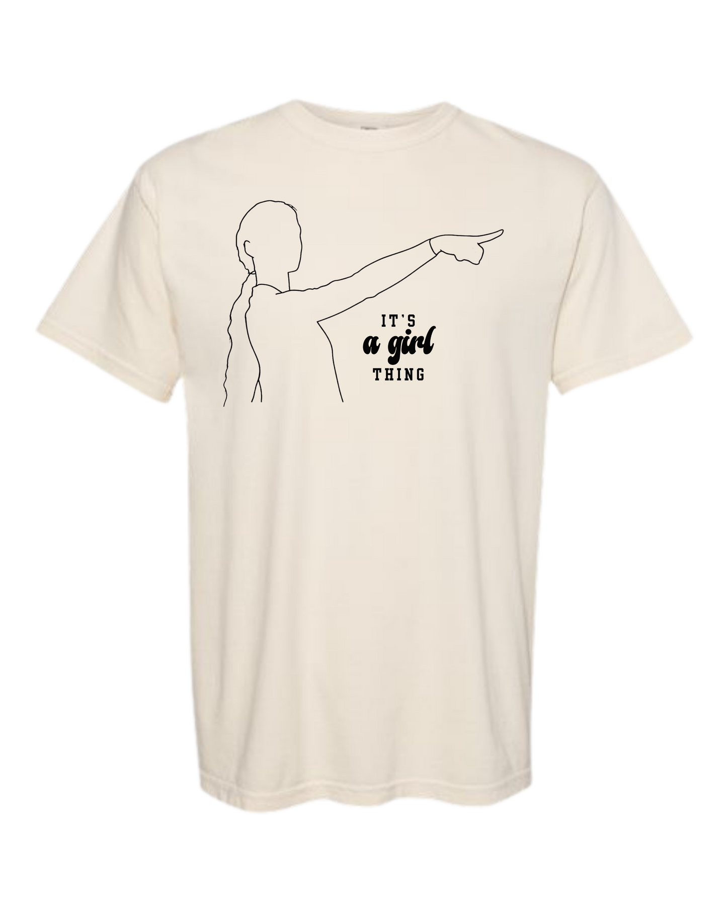 It's A Girl Thing - Comfort Colors - Heavyweight Unisex Tee - Neutral Colors