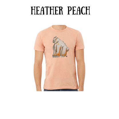 AC - Muscle Bear - Unisex Tee - Yellows, Oranges, Reds
