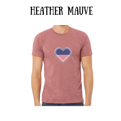 PP - One Nation One Heart - Unisex Tee - Pinks, Purples, Neutrals