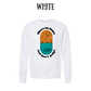 CP - Where We Listen and Don't Judge - Sponge Fleece Raglan Sweatshirt - Greens, Neutrals