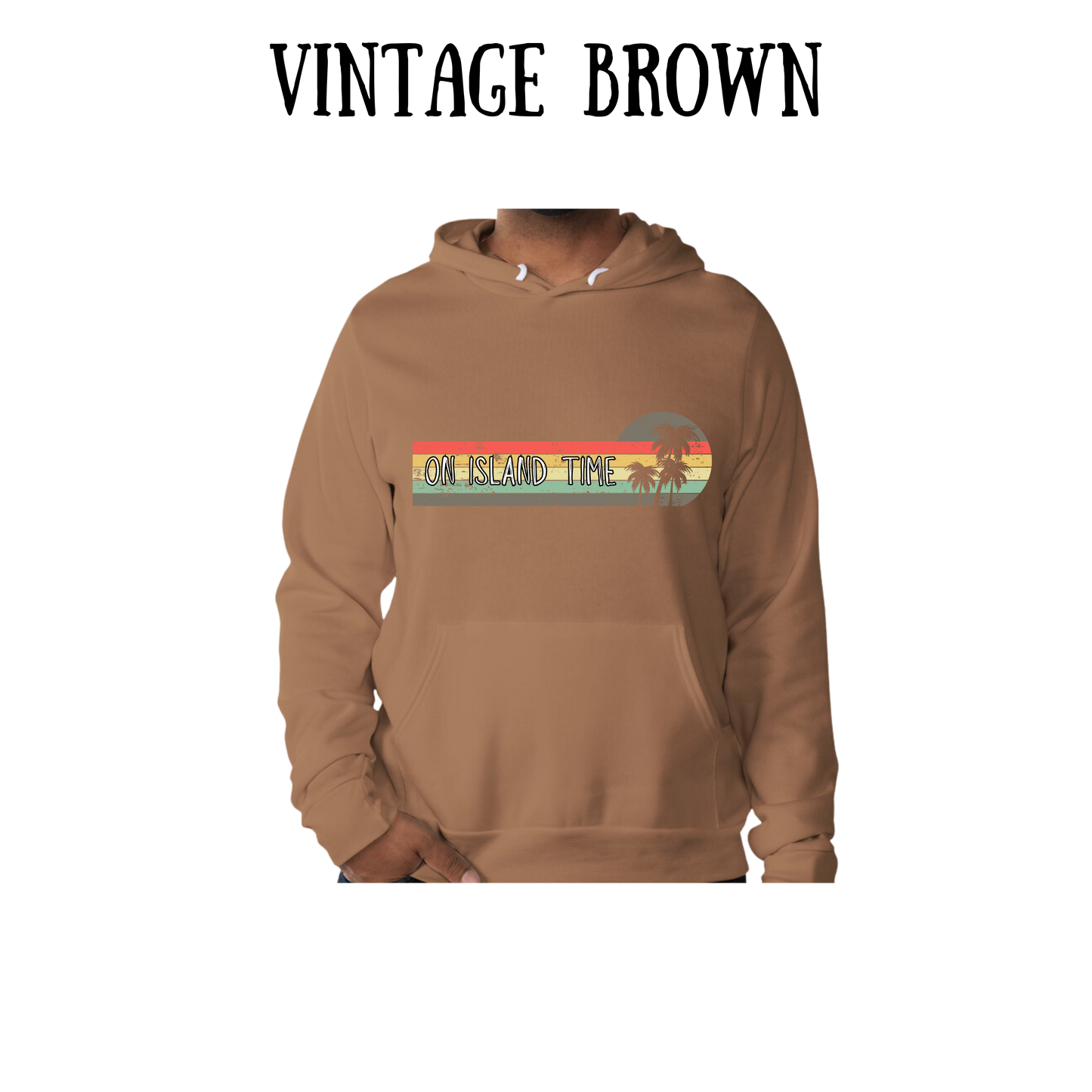 VP - On Island Time - Sponge Fleece Hoodie - Greens, Neutrals