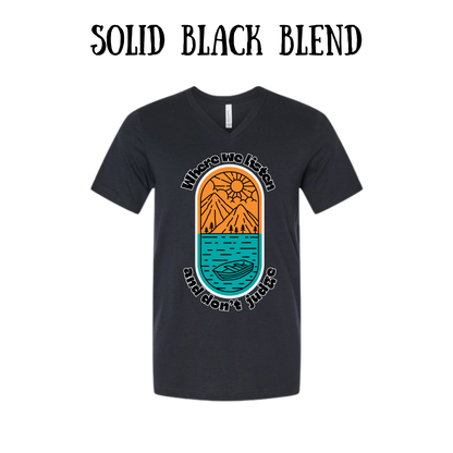 CP - Where We Listen and Don't Judge - Unisex V-Neck - Neutral Colors