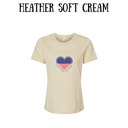 PP - One Nation One Heart - Women's Relaxed Fit Tee - Neutrals