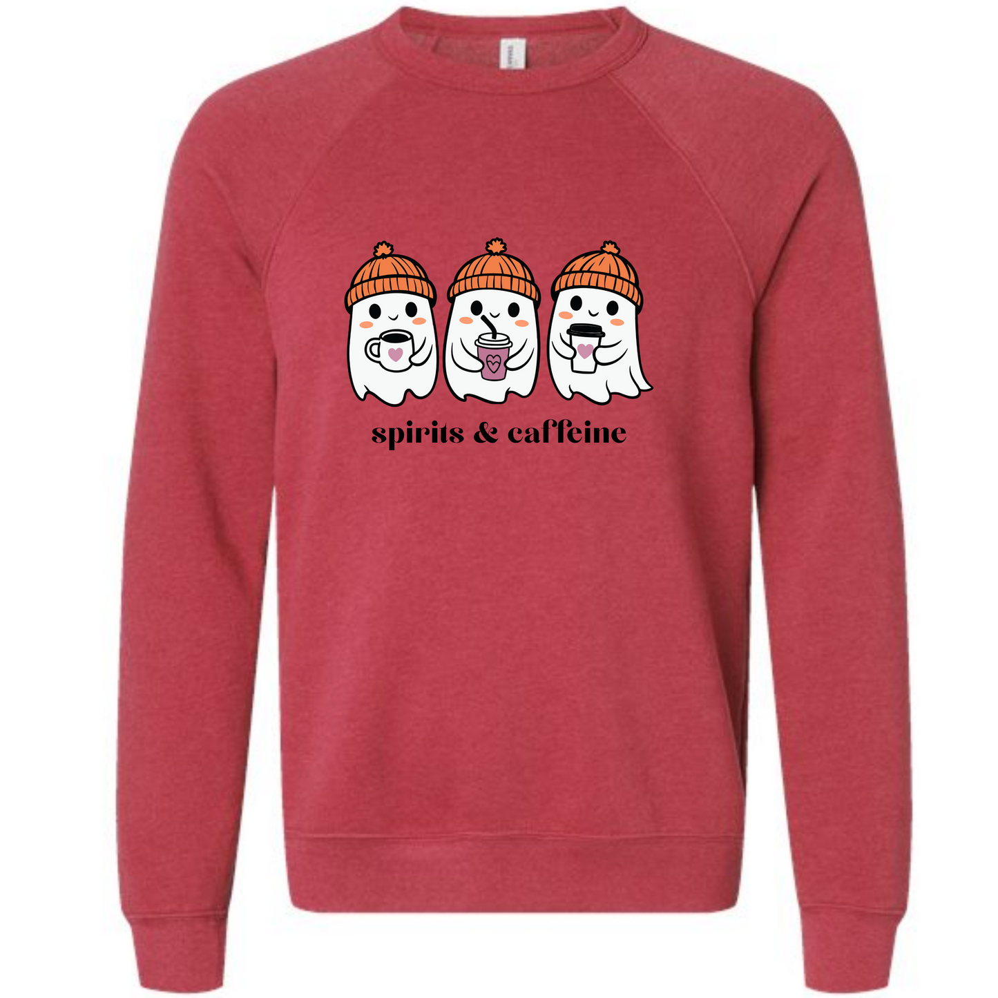 HP - Spirits & Caffeine - Sponge Fleece Raglan Sweatshirt - Assorted Colors