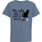 My Cat and I spill the tea about you - Comfort Colors - Heavyweight Youth Tee - Neutral Colors & Blues