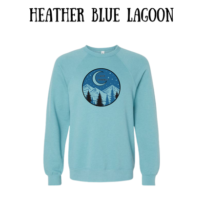 CP - Keep Shining - Sponge Fleece Raglan Sweatshirt - Blues, Purples