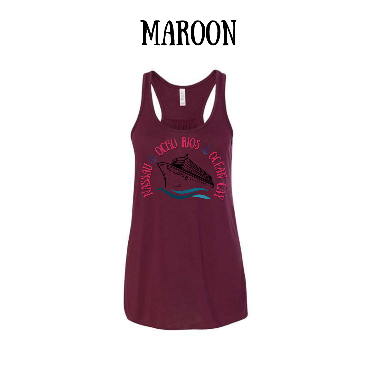 VP - MSC Seashore - Women's Flowy Racerback Tank