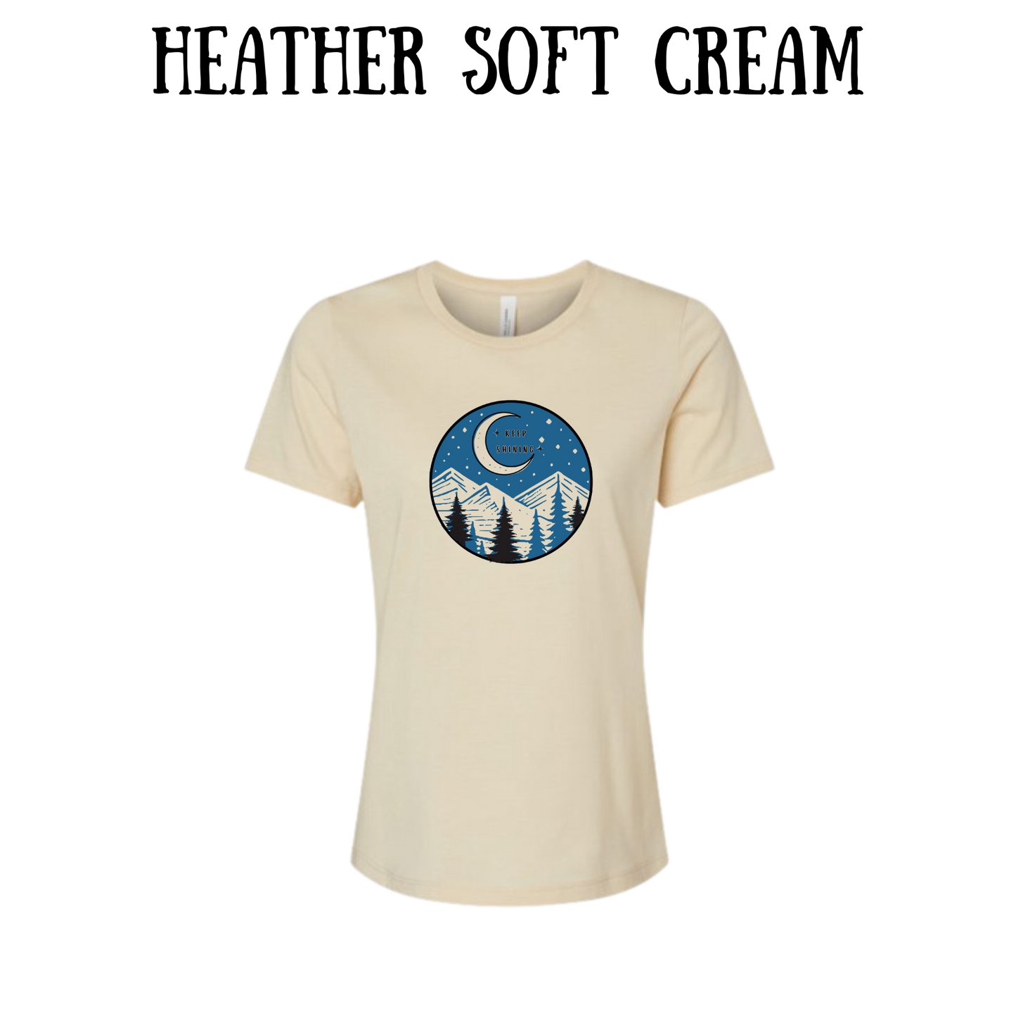 OP - Keep Shining - Women's Relaxed Fit Tee - Neutrals