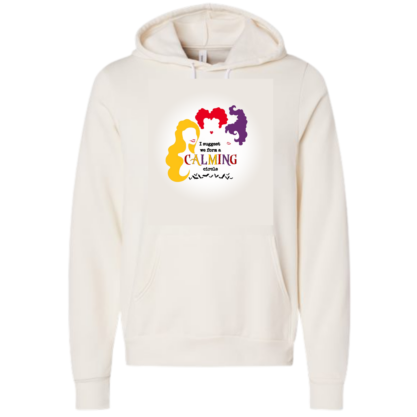 Calming Circle - Sponge Fleece Hoodie - Greens, Neutrals