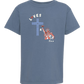 Loves Jesus & America too - Comfort Colors - Heavyweight Youth Tee - Neutral Colors & Blues