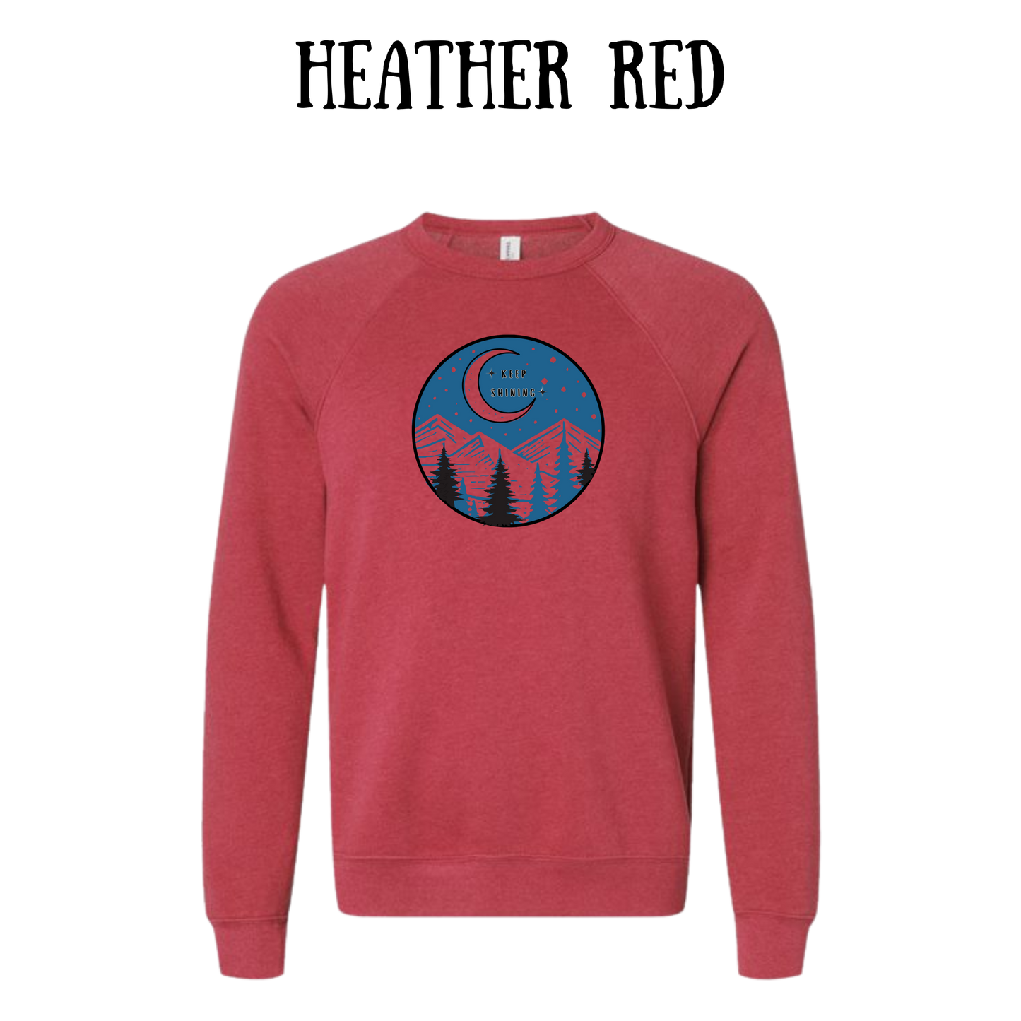 OP - Keep Shining - Sponge Fleece Raglan Sweatshirt - Assorted Colors