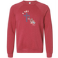 Loves Jesus & America too - Sponge Fleece Raglan Sweatshirt - Assorted Colors