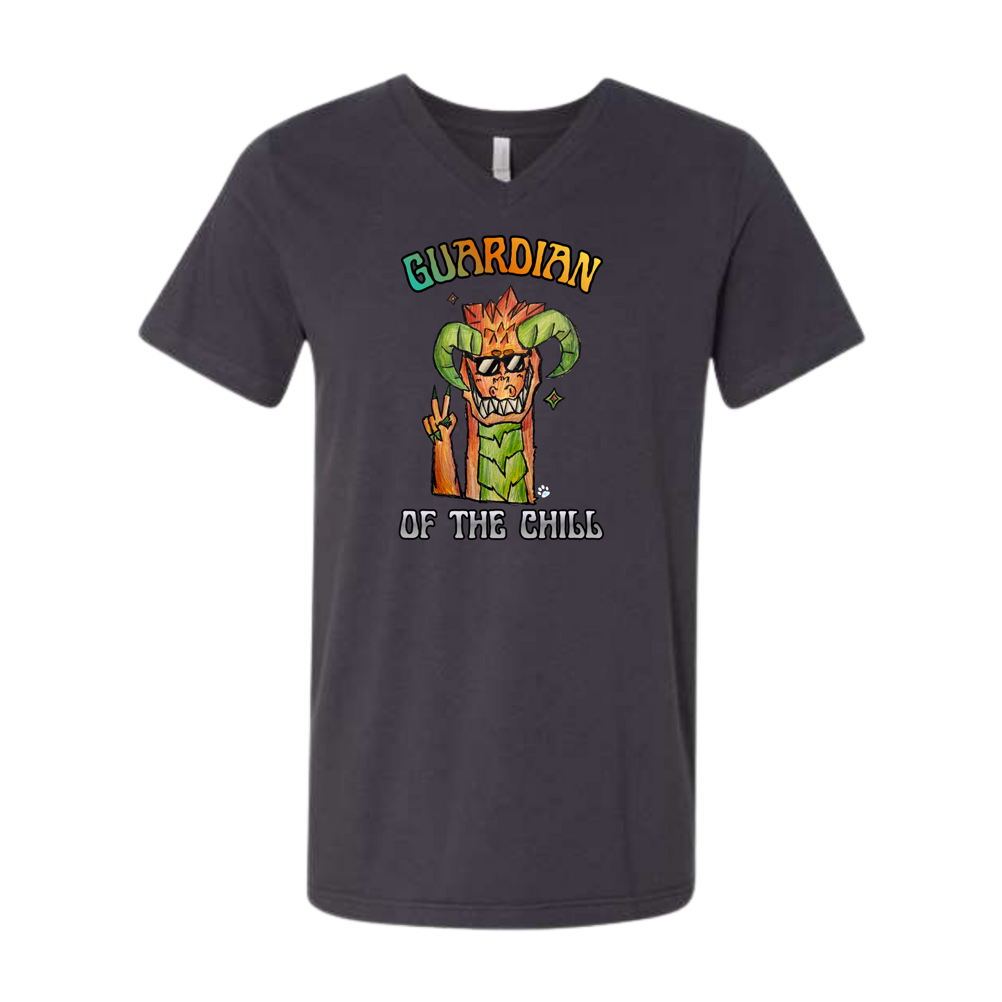Guardian of The Chill - Bella+Canvas - Unisex V-Neck - Neutral Colors