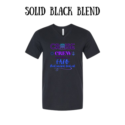 VP - Cruise Crew FAFO - Unisex V-Neck - Neutral Colors