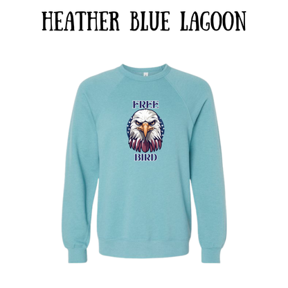 PP - Free Bird - Sponge Fleece Raglan Sweatshirt - Blues, Purples
