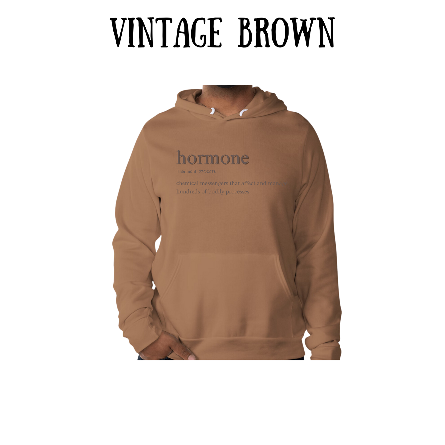 Hormone - Sponge Fleece Hoodie - Greens, Neutrals