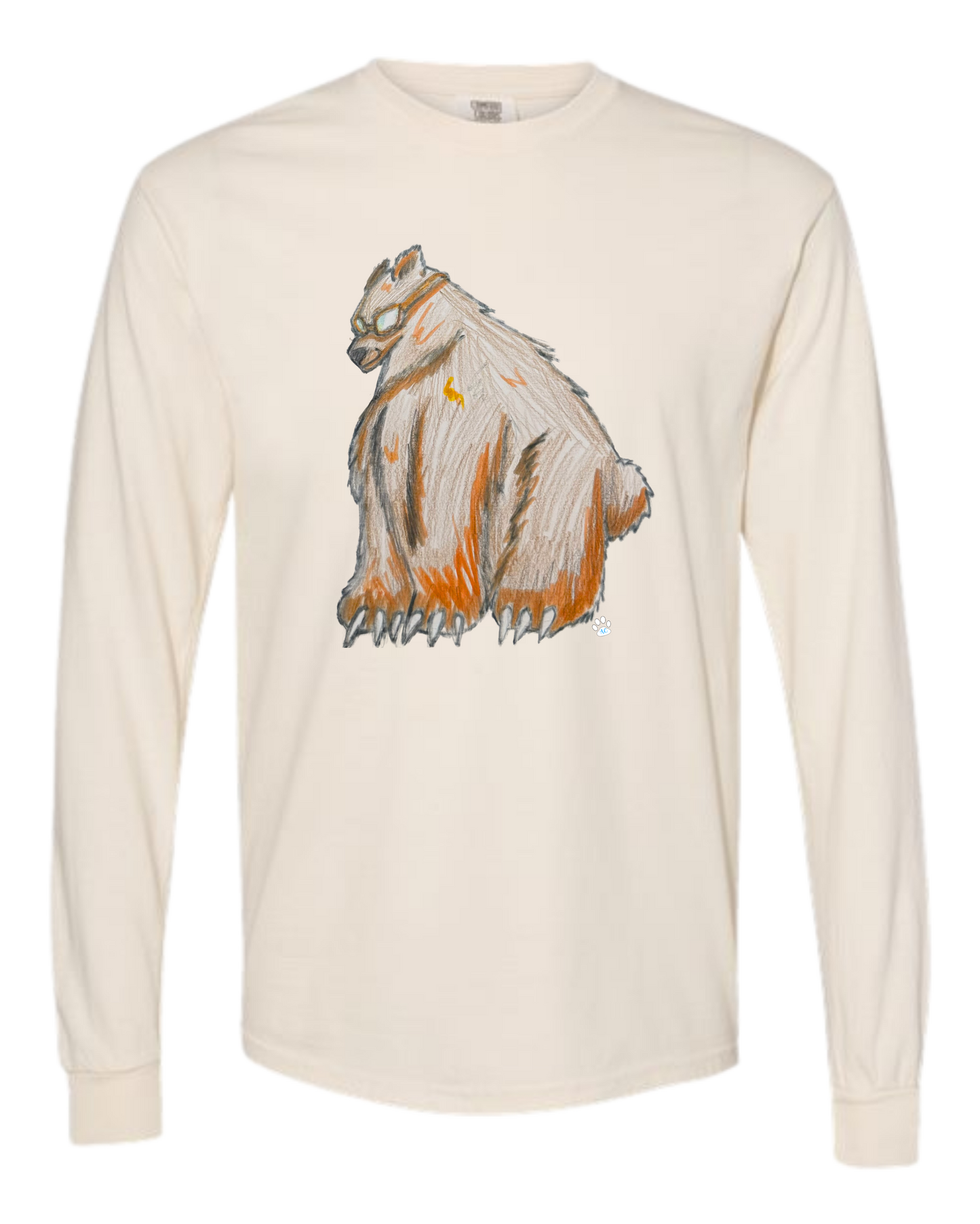 Muscle Bear - Comfort Colors - Heavyweight Long Sleeve Tee - Neutral Colors
