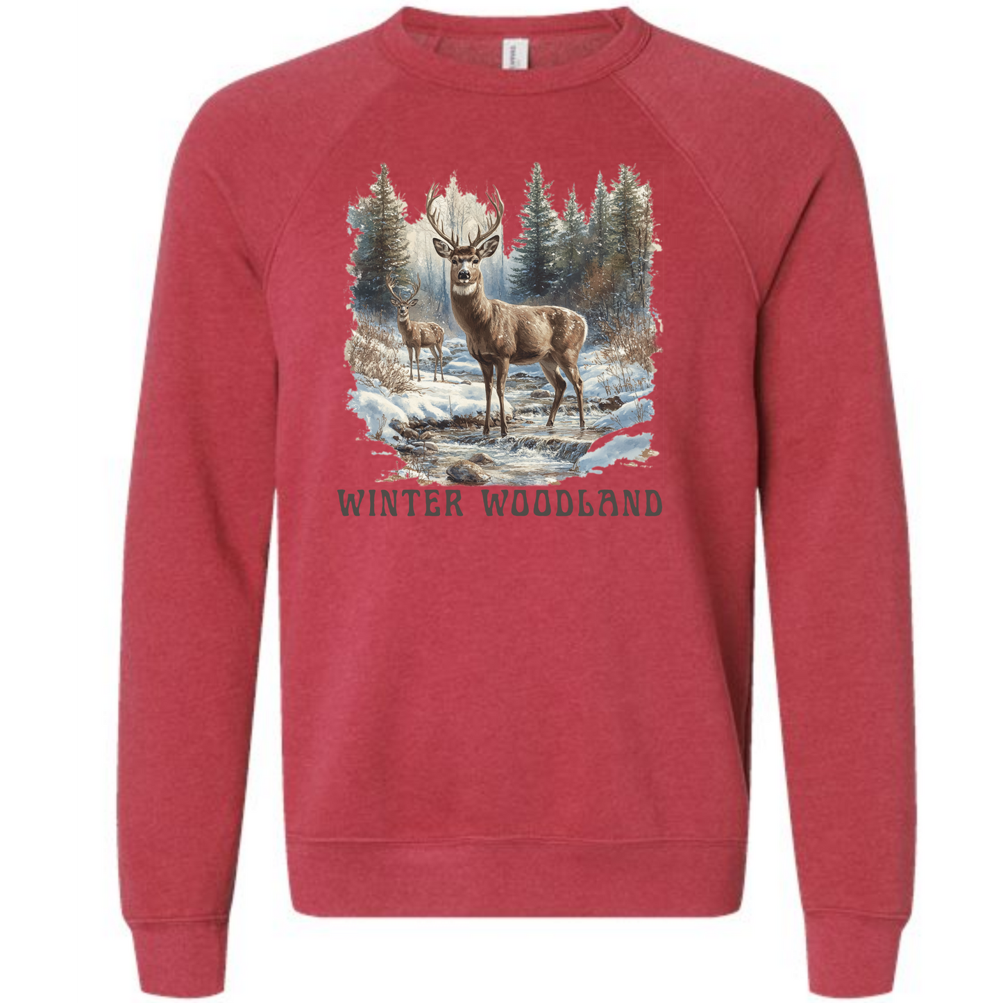 Winter Wonderland - Sponge Fleece Raglan Sweatshirt - Assorted Colors