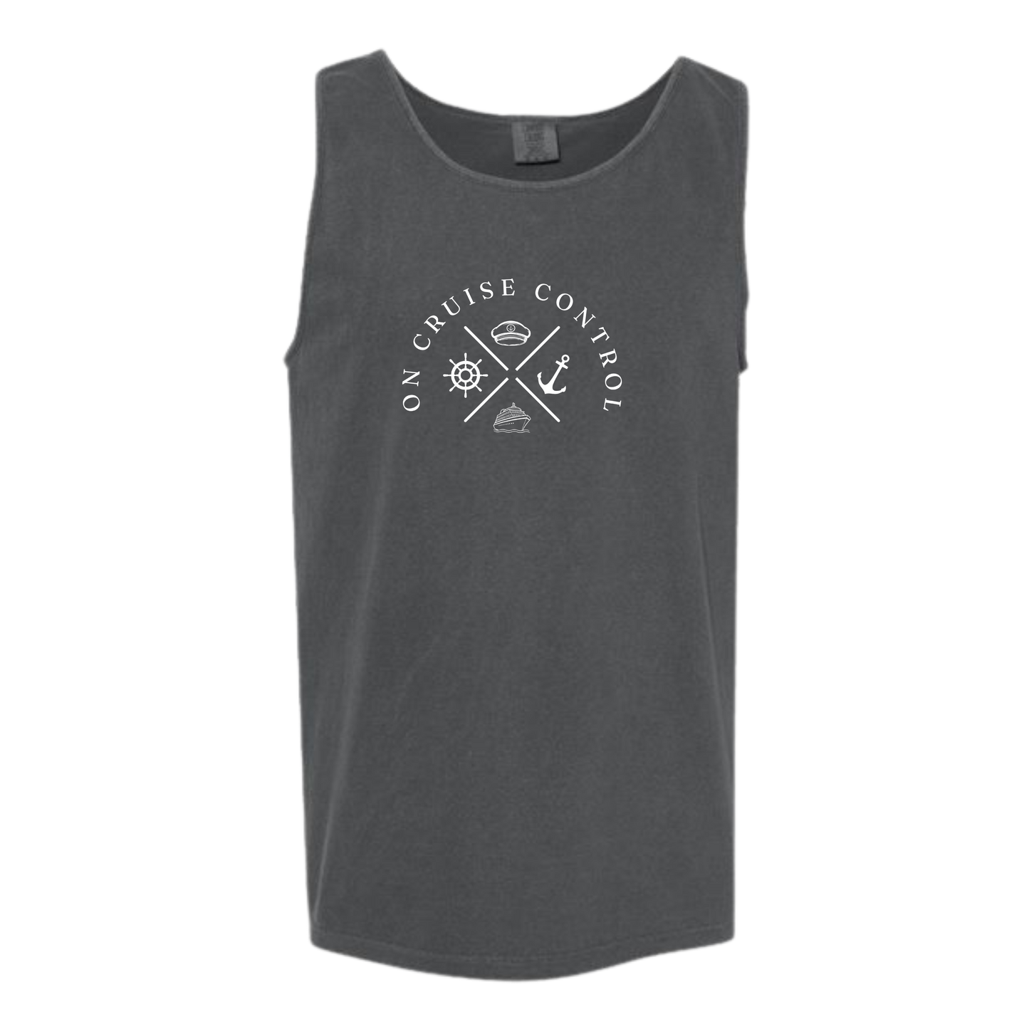 On Cruise Control - Comfort Colors - Unisex Tank - Neutral Colors & Blues