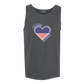 One Nation One Heart - Comfort Colors - Unisex Tank - Neutral Colors & Blues
