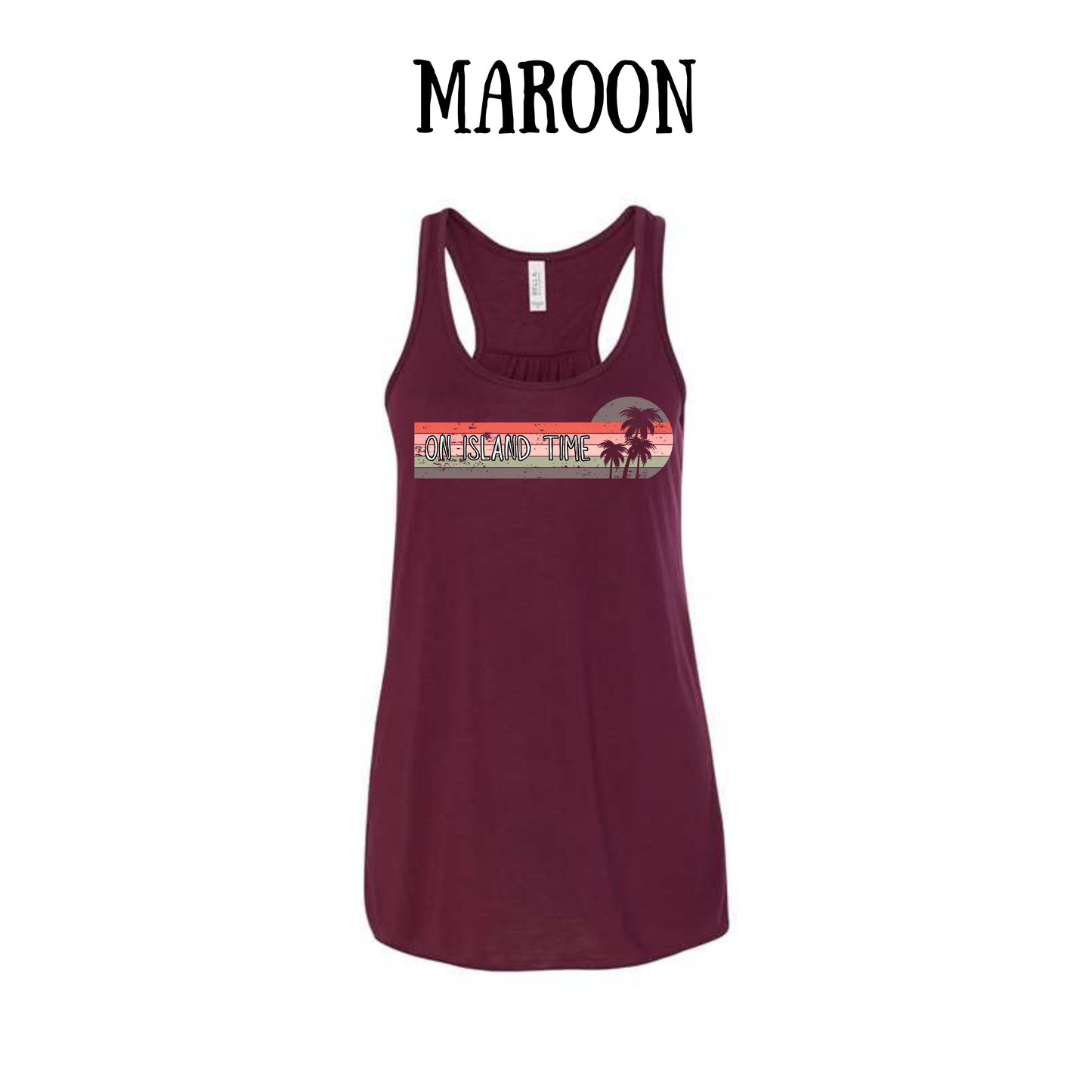 VP - On Island Time - Women's flowy racerback Tank