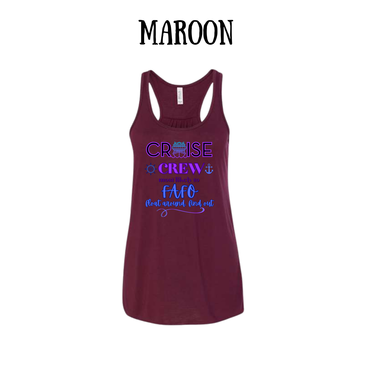 VP - Cruise Crew FAFO - Women's Flowy Racerback Tank