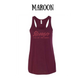 stronger than day two cramps - women's flowy racerback tank