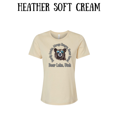 CP - Bear Lake Utah - Women's Relaxed Fit Tee - Neutrals