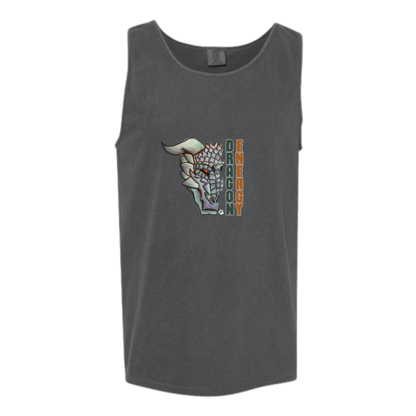 Dragon Energy - Comfort Colors - Unisex Tank - Neutral Colors & Blues
