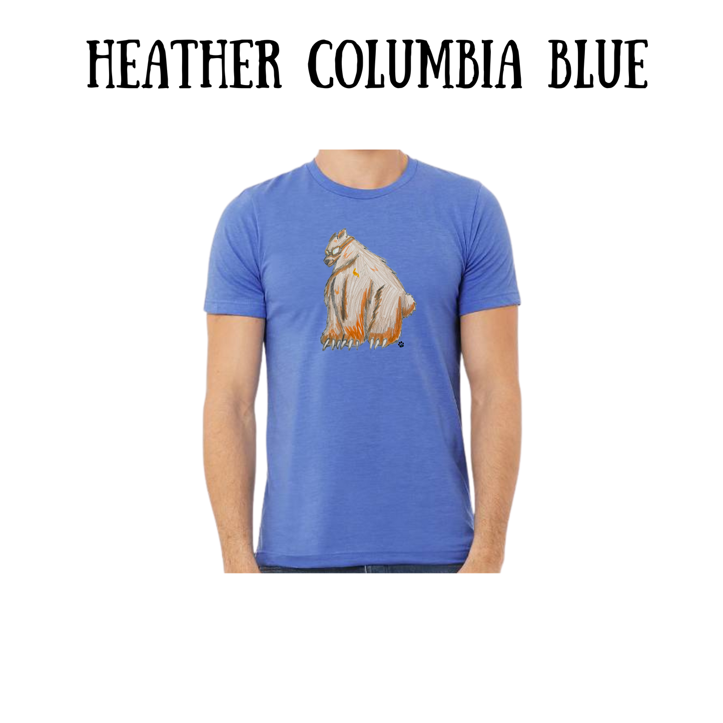 AC - Muscle Bear - Unisex Tee - Blues