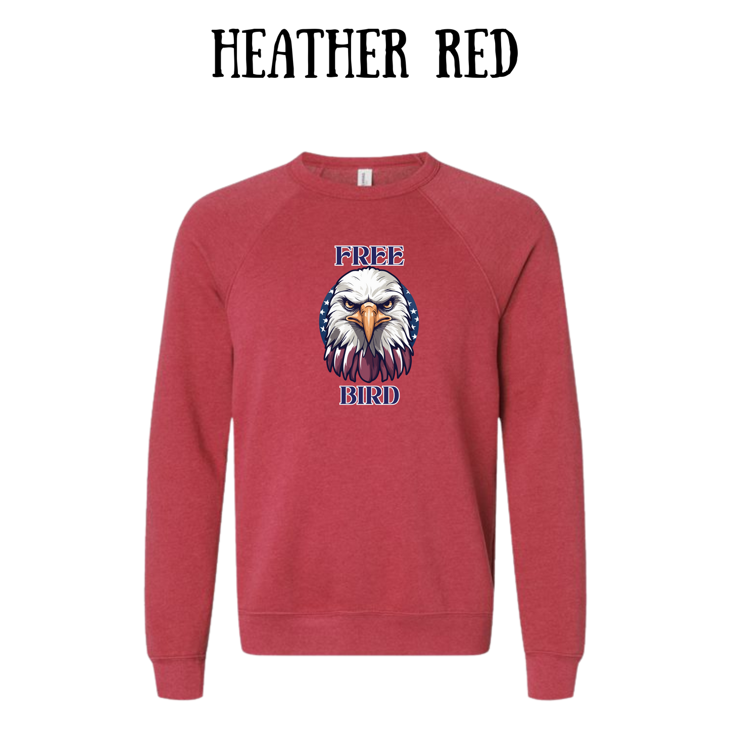 PP - Free Bird - Sponge Fleece Raglan Sweatshirt - Assorted Colors