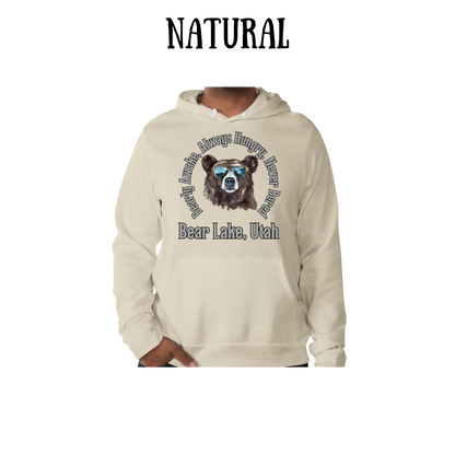 CP - Bear Lake Utah - Sponge Fleece Hoodie - Greens, Neutrals