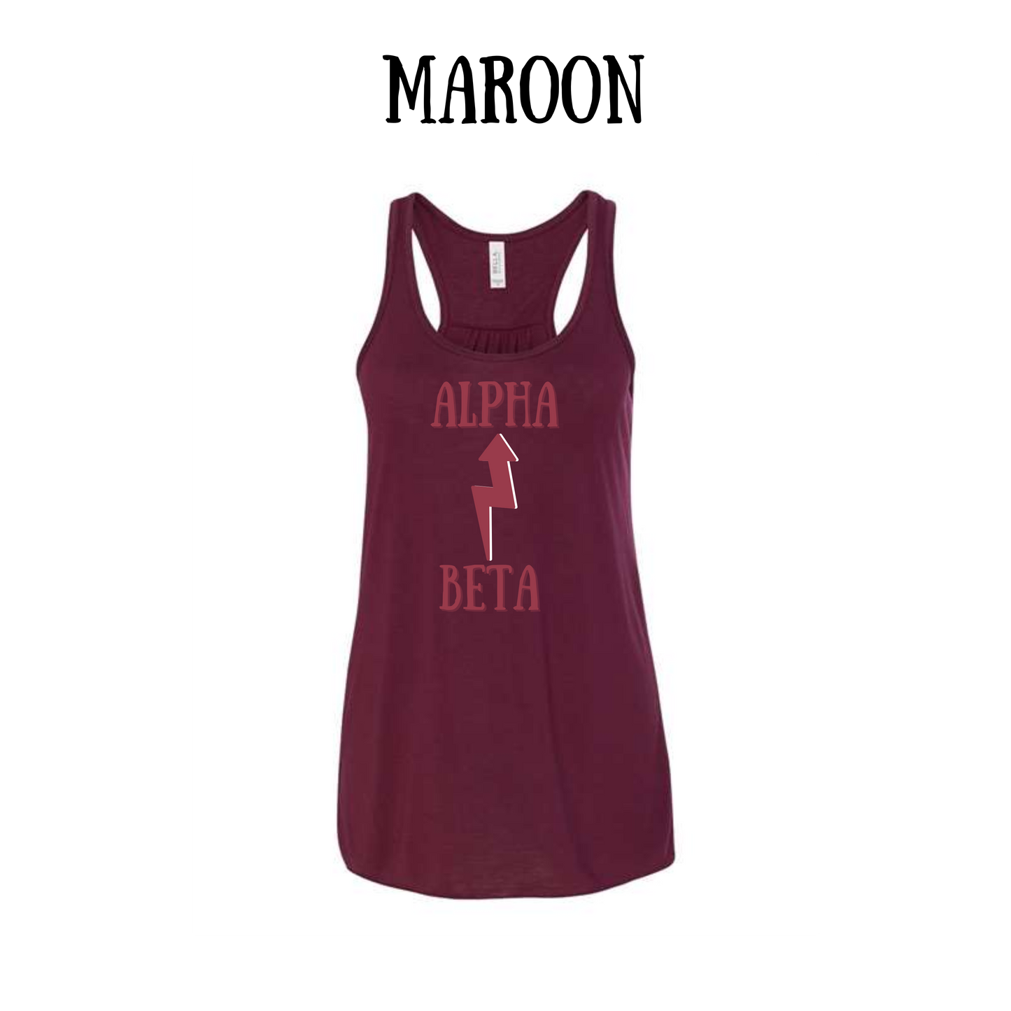 BP - Beta to Alpha - Women's Flowy Racerback Tank