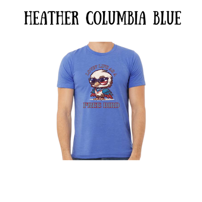 PP - Lovin' Life As A Free Bird - Unisex Tee - Blues