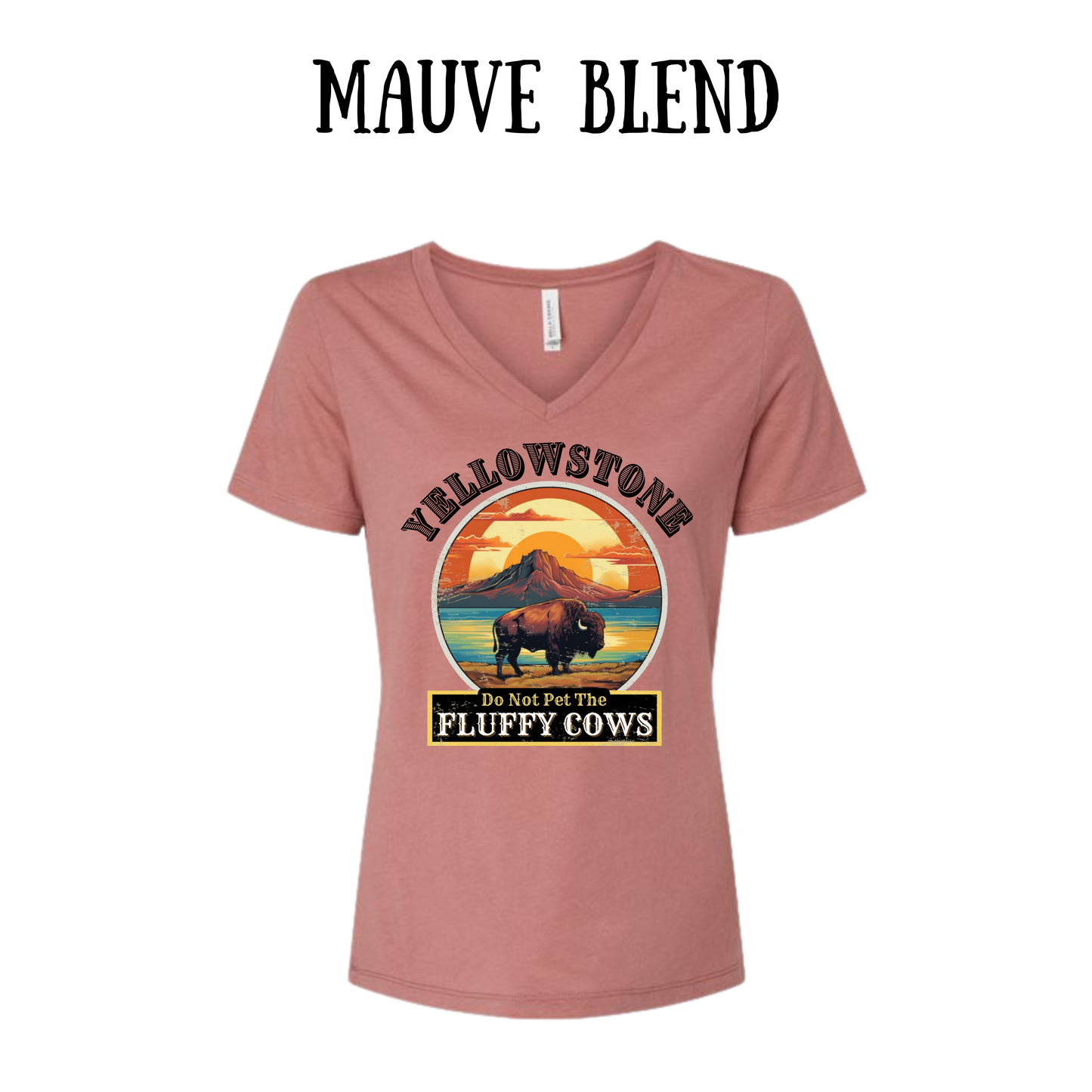 CP - Yellowstone: Fluffy Cows - Women's V-Neck - Assorted Colors