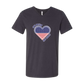 One Nation One Heart - Bella+Canvas - Unisex V-Neck - Neutral Colors