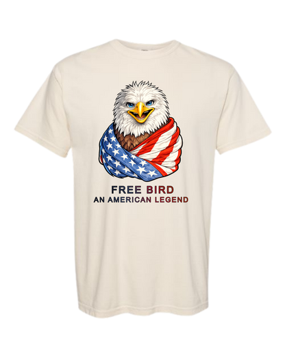 Free Bird An American Legend - Comfort Colors - Heavyweight Unisex Tee - Neutral Colors