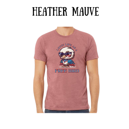 PP - Lovin' Life As A Free Bird - Unisex Tee - Pinks, Purples, Neutrals