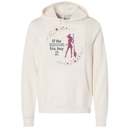 HP - If The Broom Fits - Sponge Fleece Hoodie - Greens, Neutrals