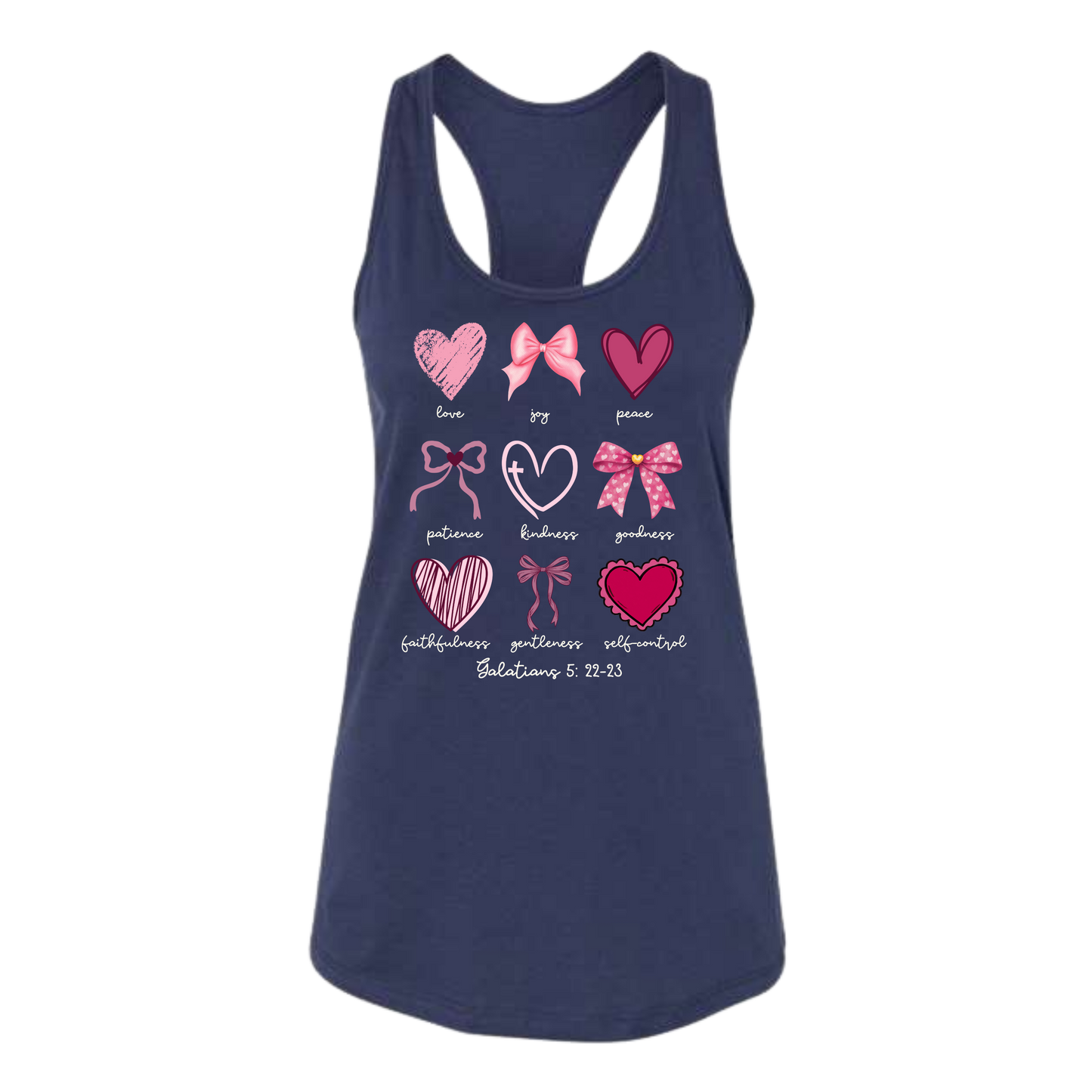 Galatians 5 - Valentines - Bella+Canvas - Women's Jersey Racerback Tank