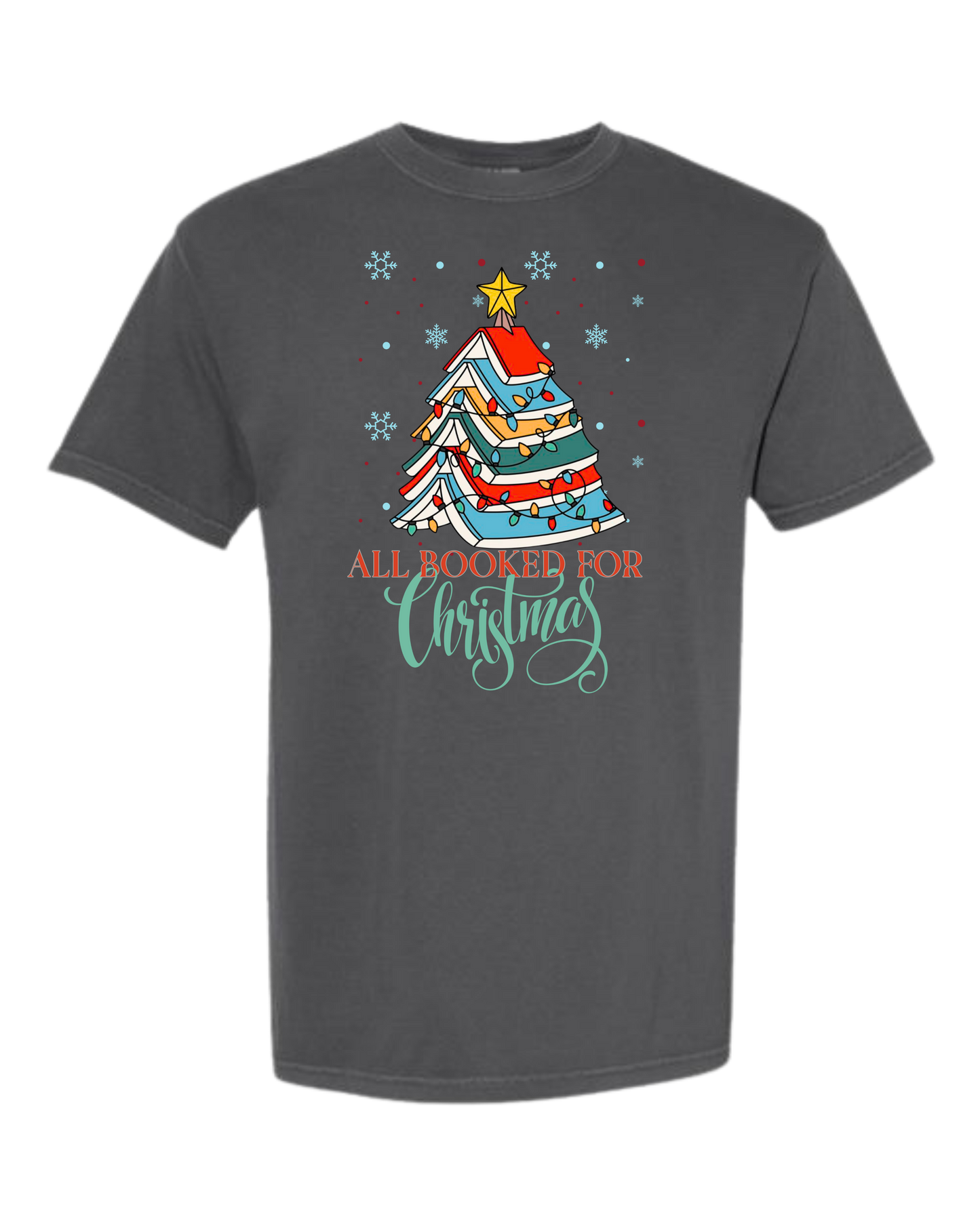 All Booked For Christmas- Comfort Colors - Heavyweight Unisex Tee - Neutrals