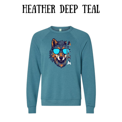 BP - Alpha - Sponge Fleece Raglan Sweatshirt - Blues, Purples